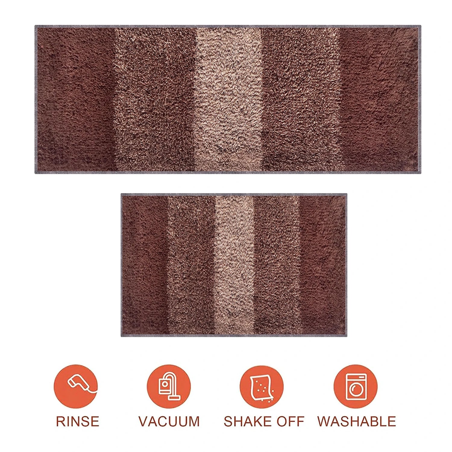 Box Pattern Cotton Bathmat