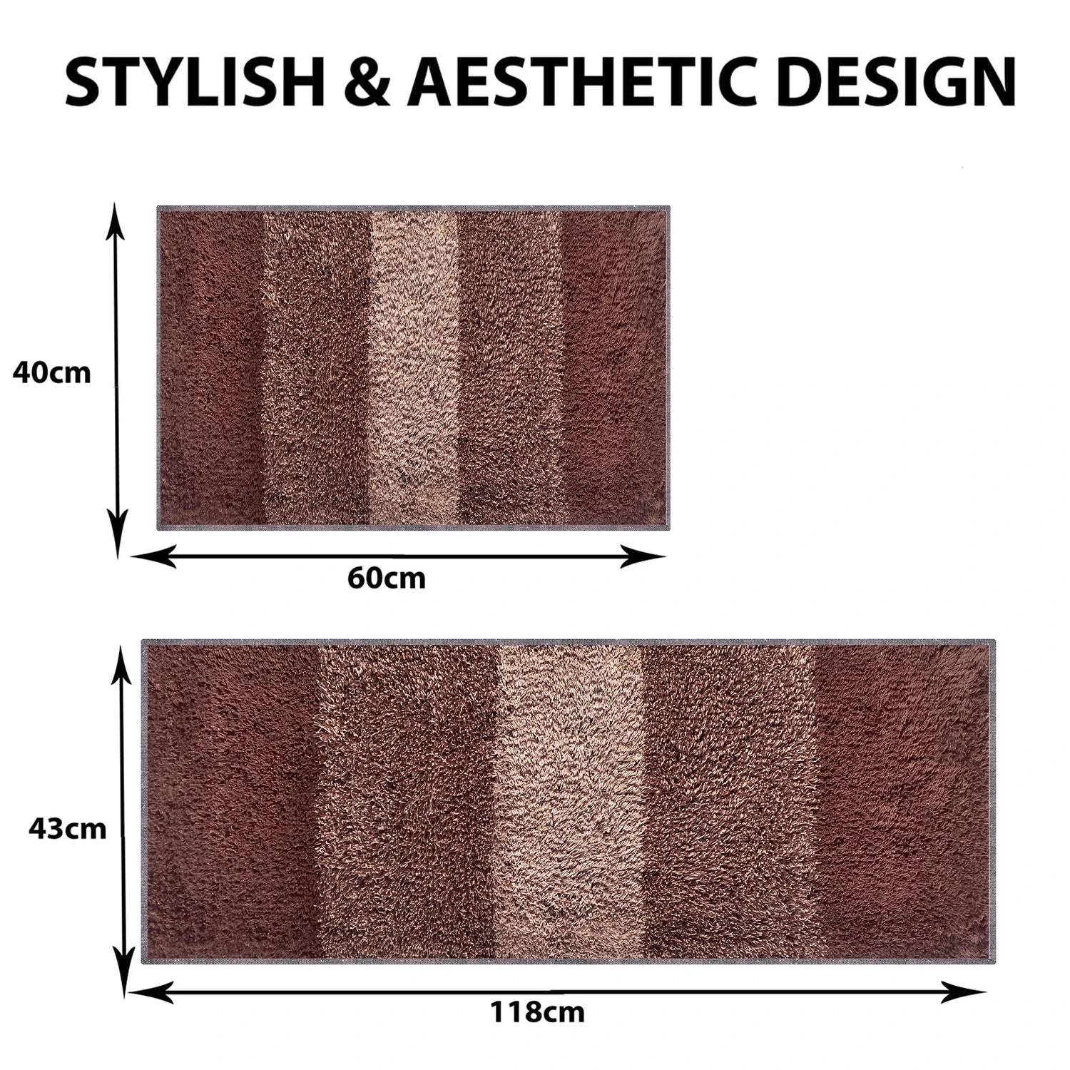 Box Pattern Cotton Bathmat