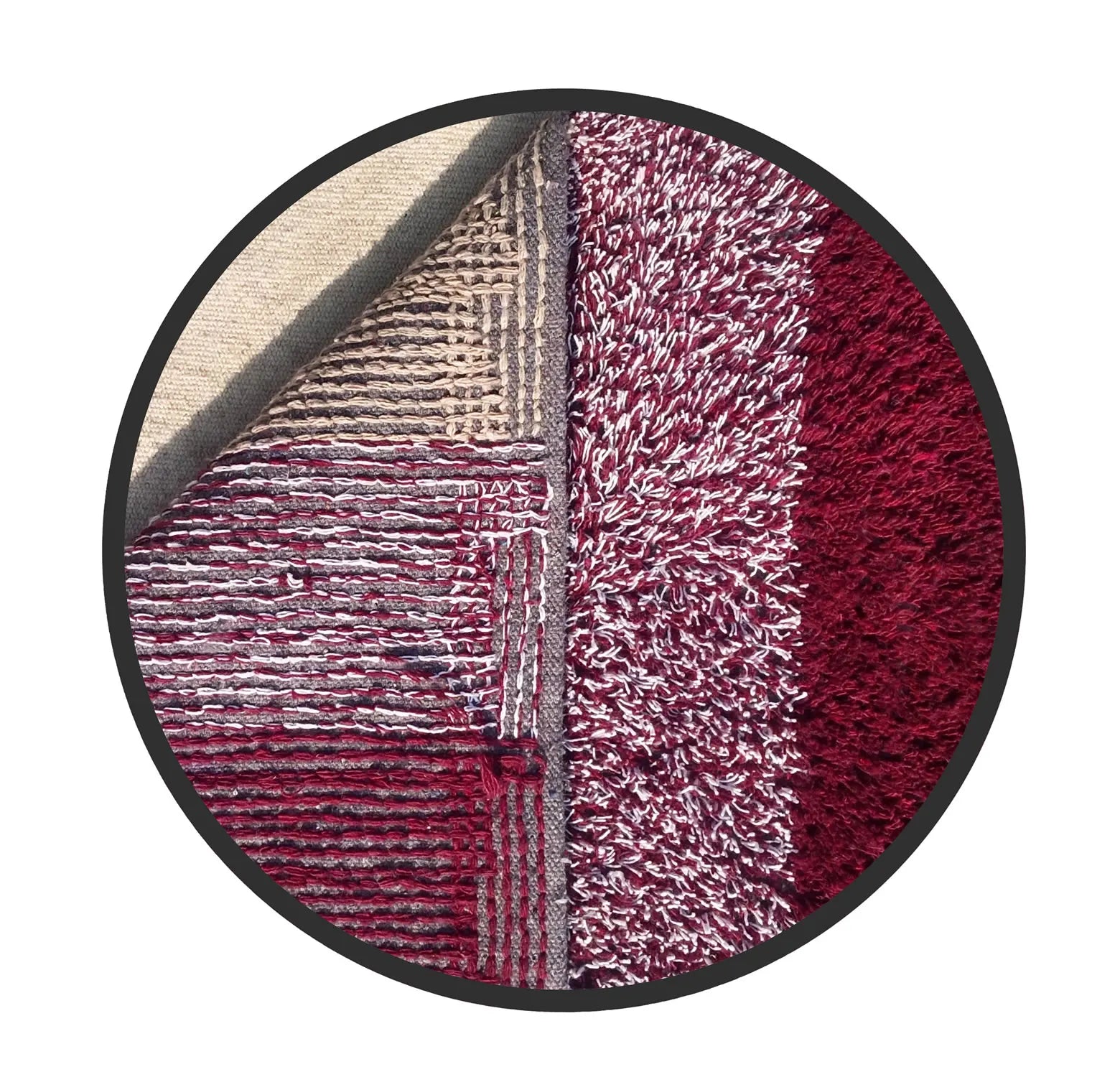 Box Pattern Cotton Bathmat