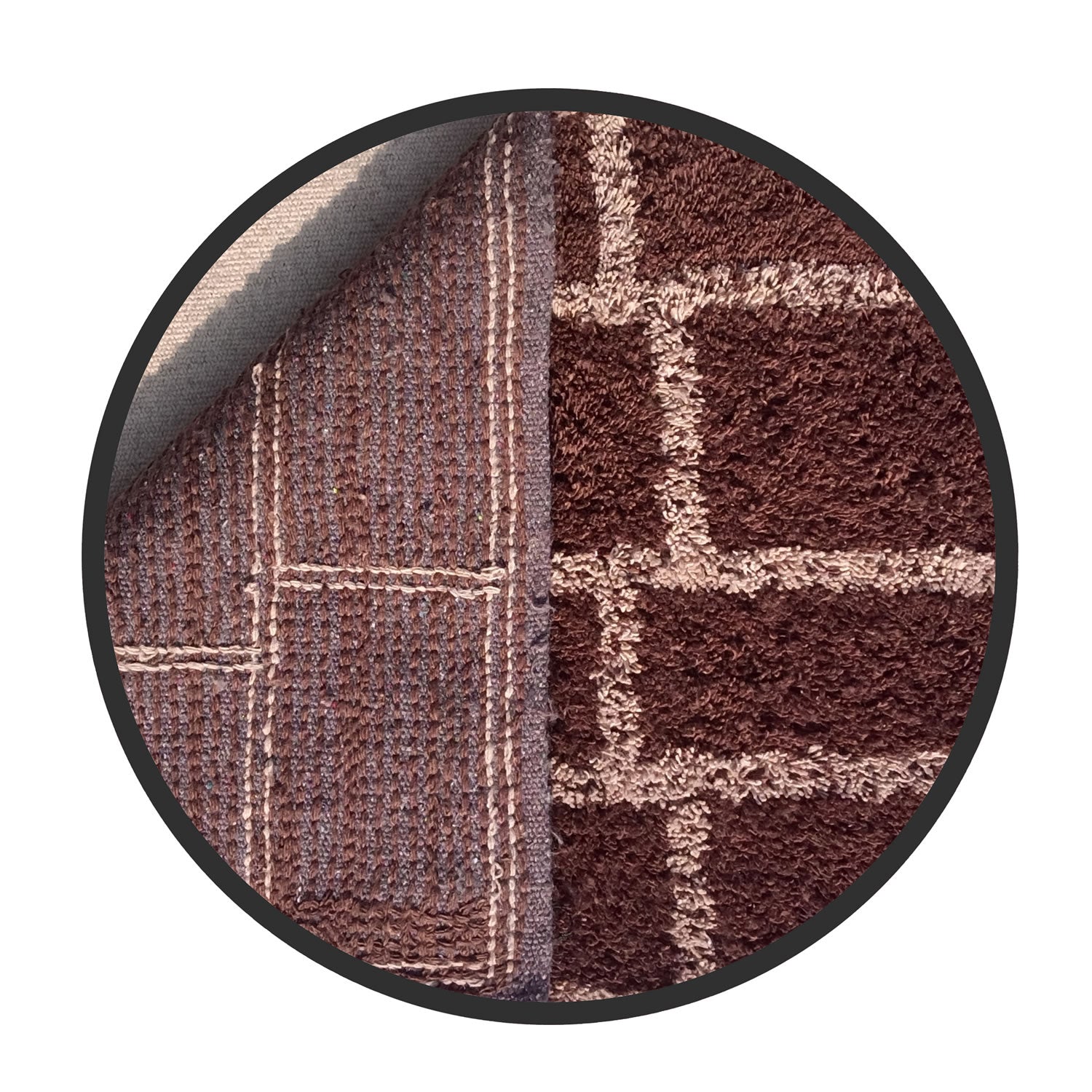 Brick Pattern Cotton Bathmat