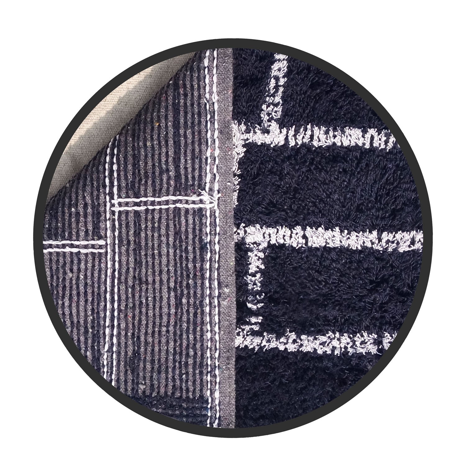 Brick Pattern Cotton Bathmat