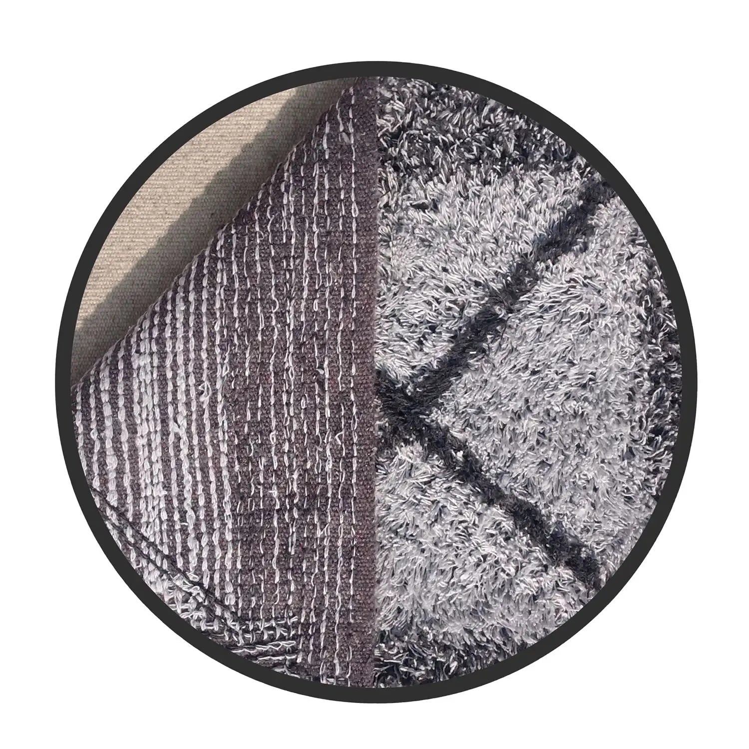 Cross Pattern Cotton Bathmat