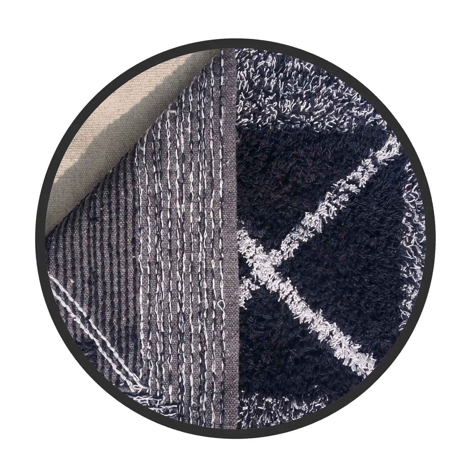 Cross Pattern Cotton Bathmat