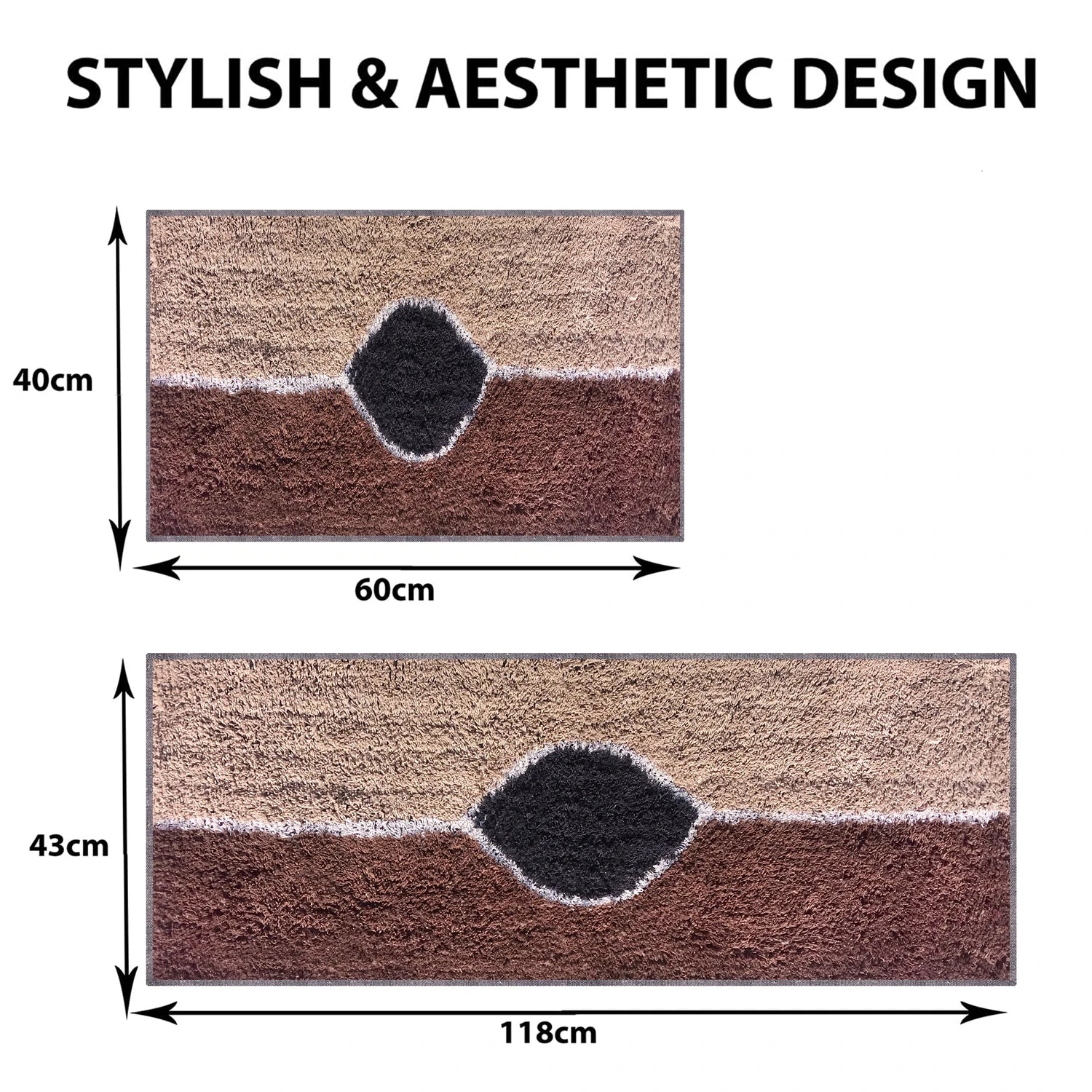 Eye Pattern Cotton Bathmat