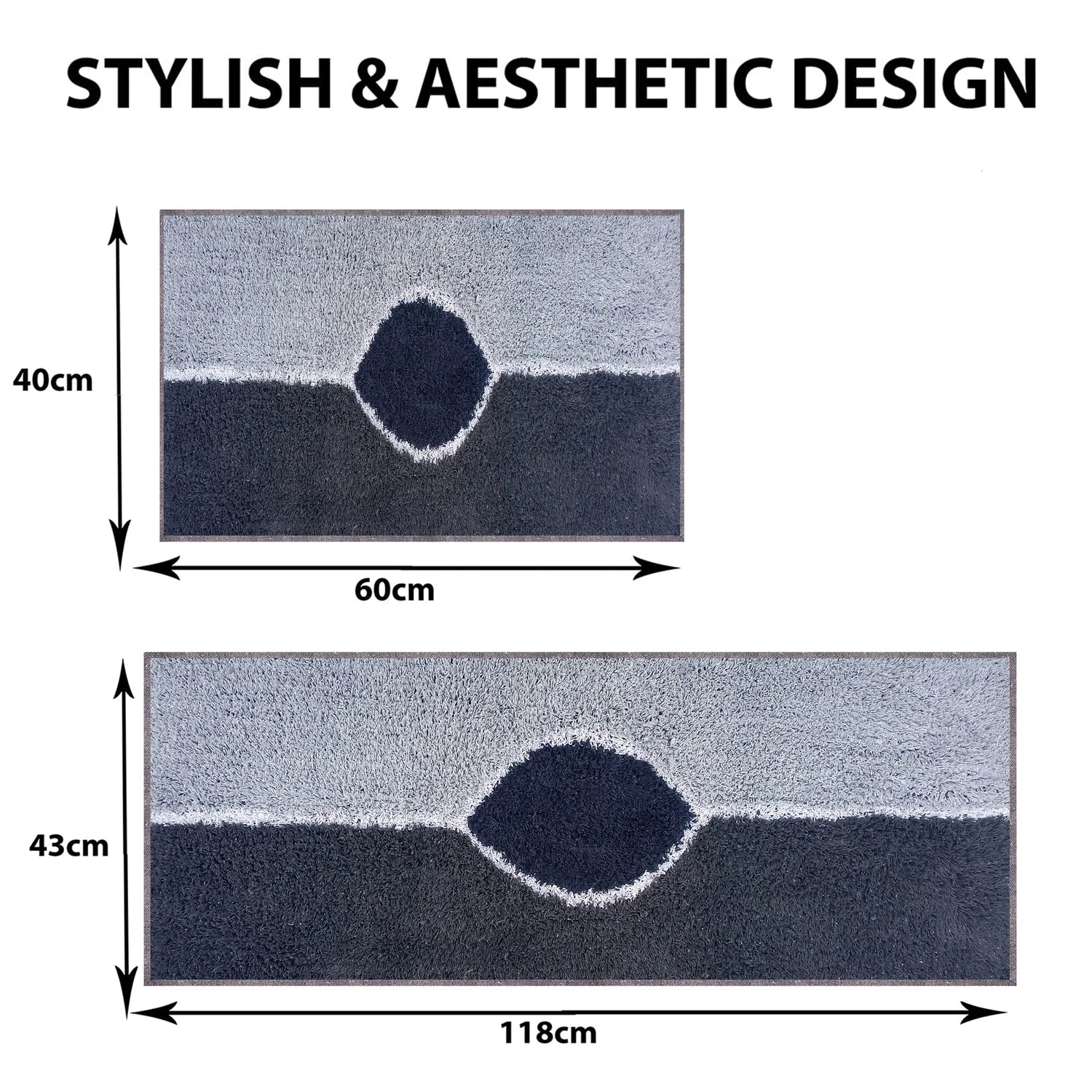 Eye Pattern Cotton Bathmat