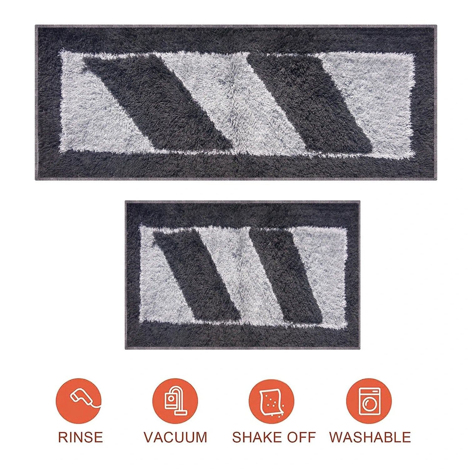 Ladder Pattern Cotton Bathmat