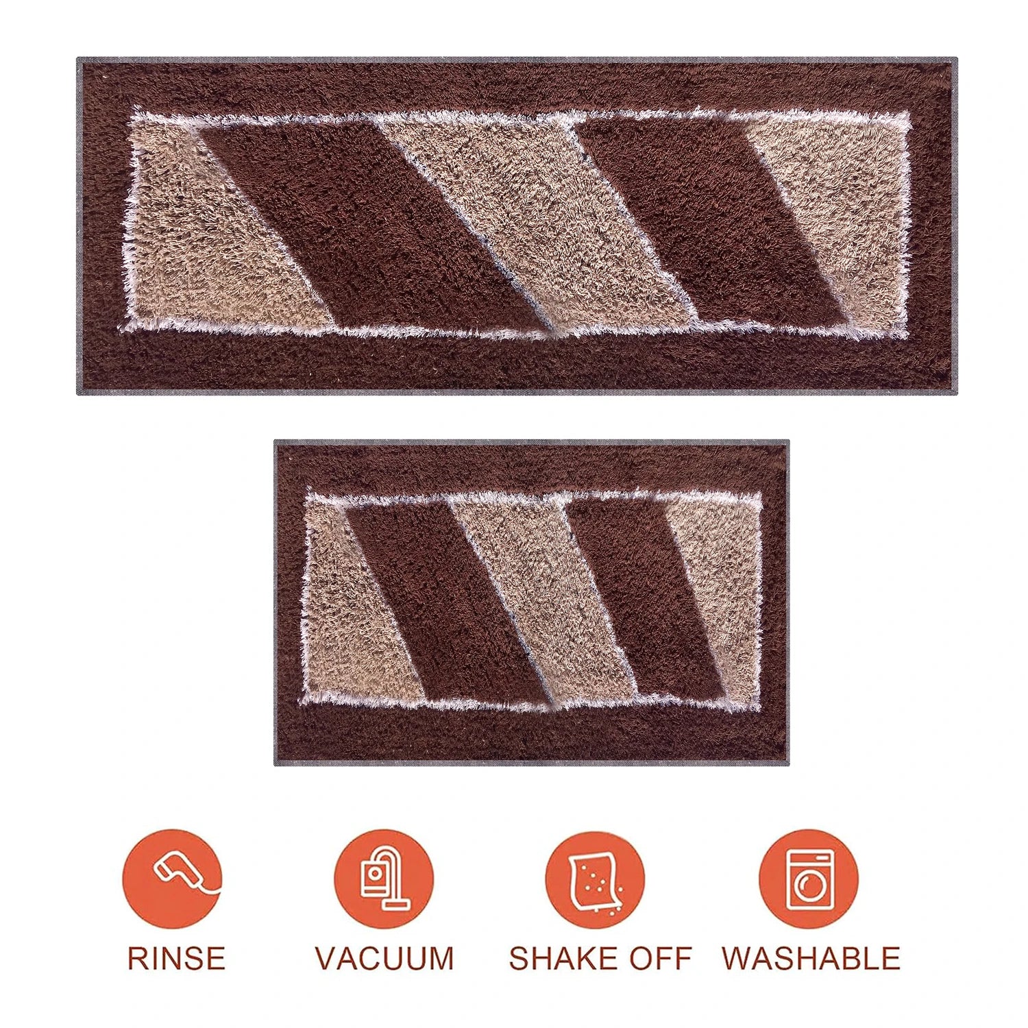 Ladder Pattern Cotton Bathmat