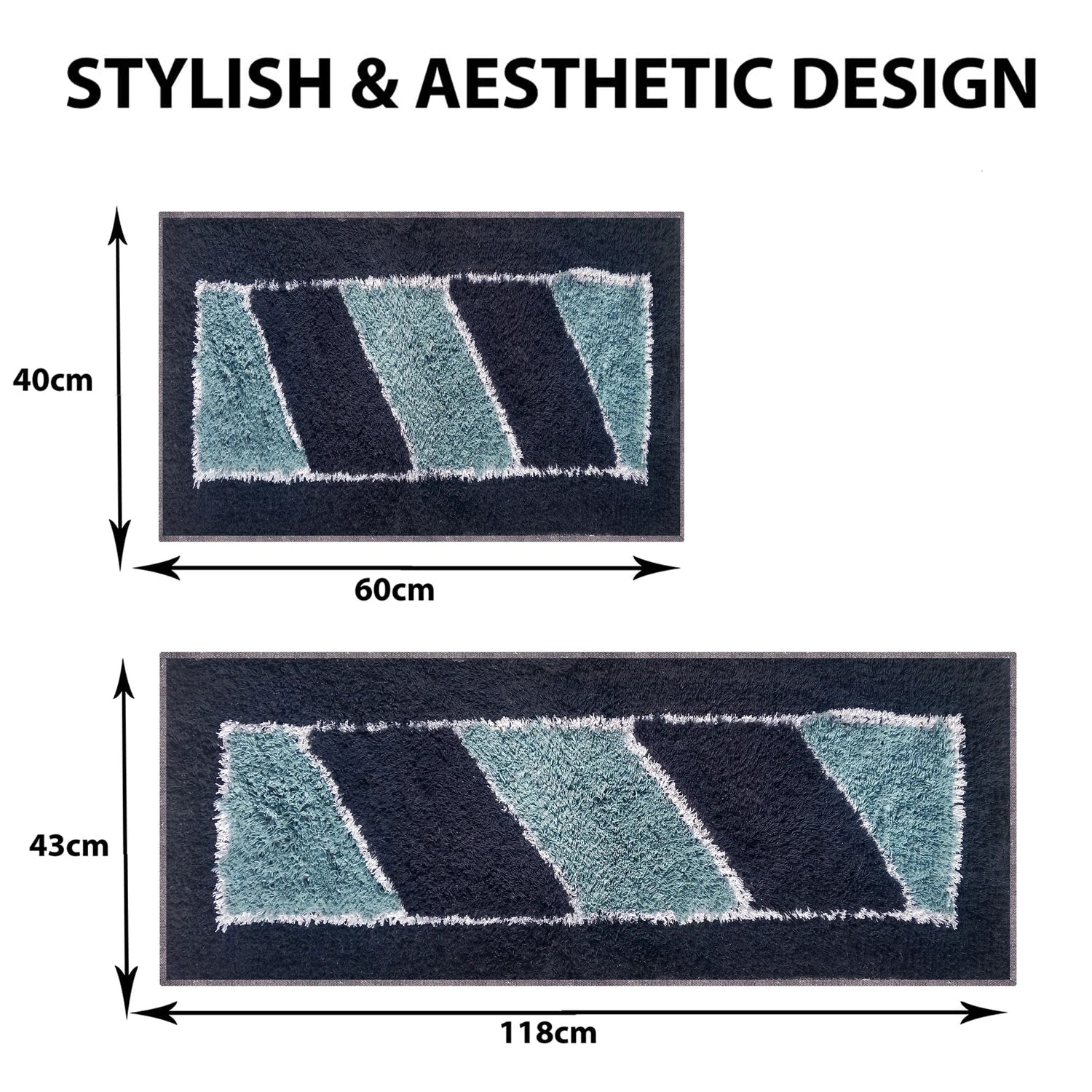 Ladder Pattern Cotton Bathmat