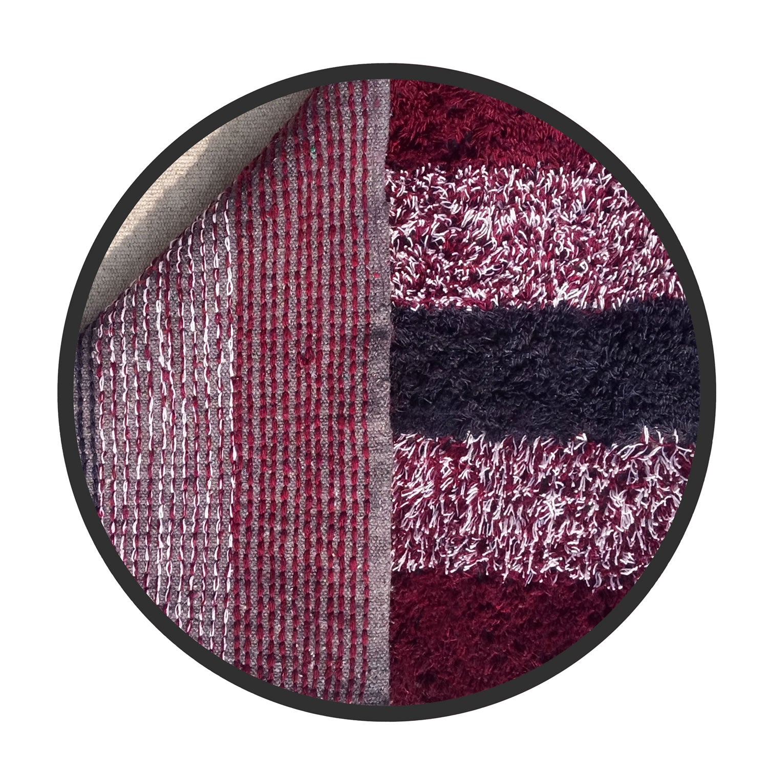 Strip Pattern Cotton Bathmat