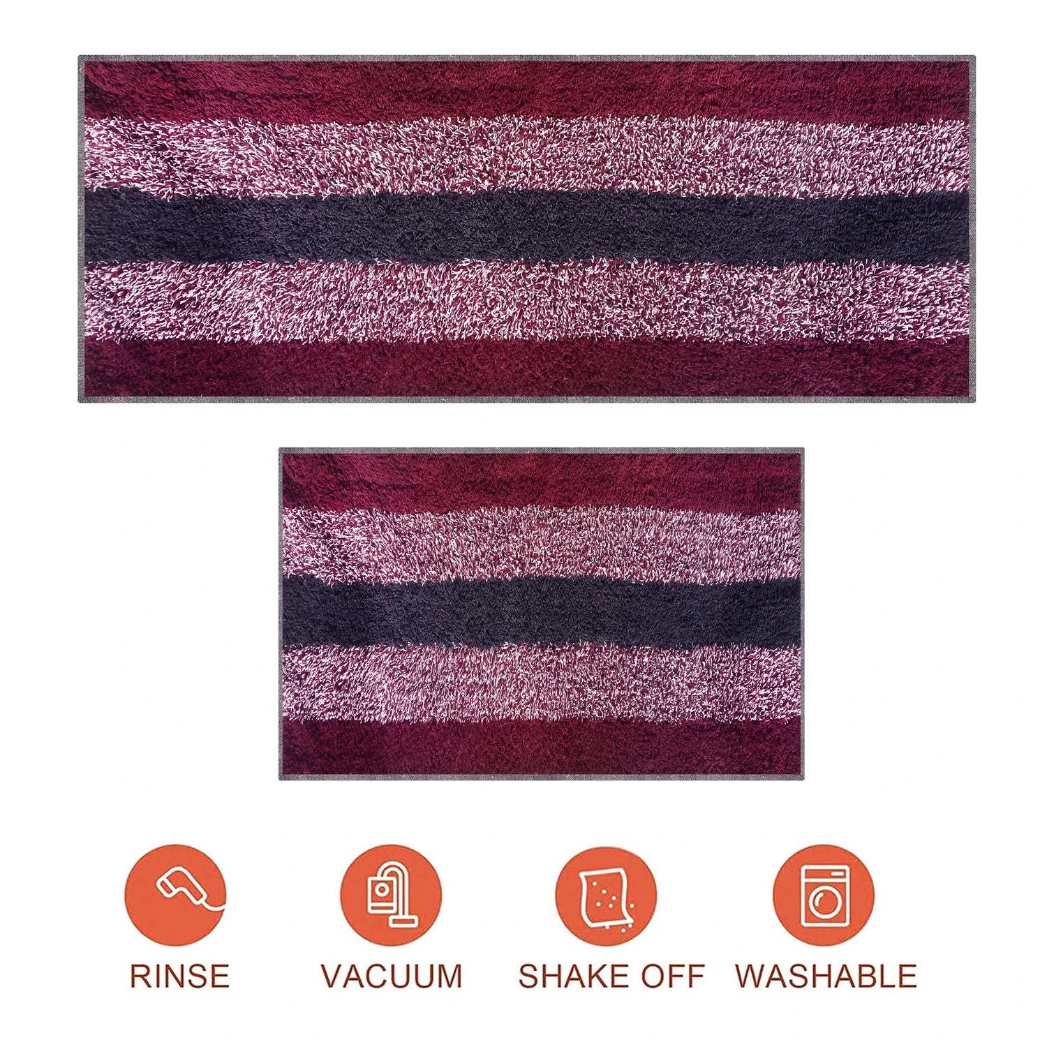 Strip Pattern Cotton Bathmat
