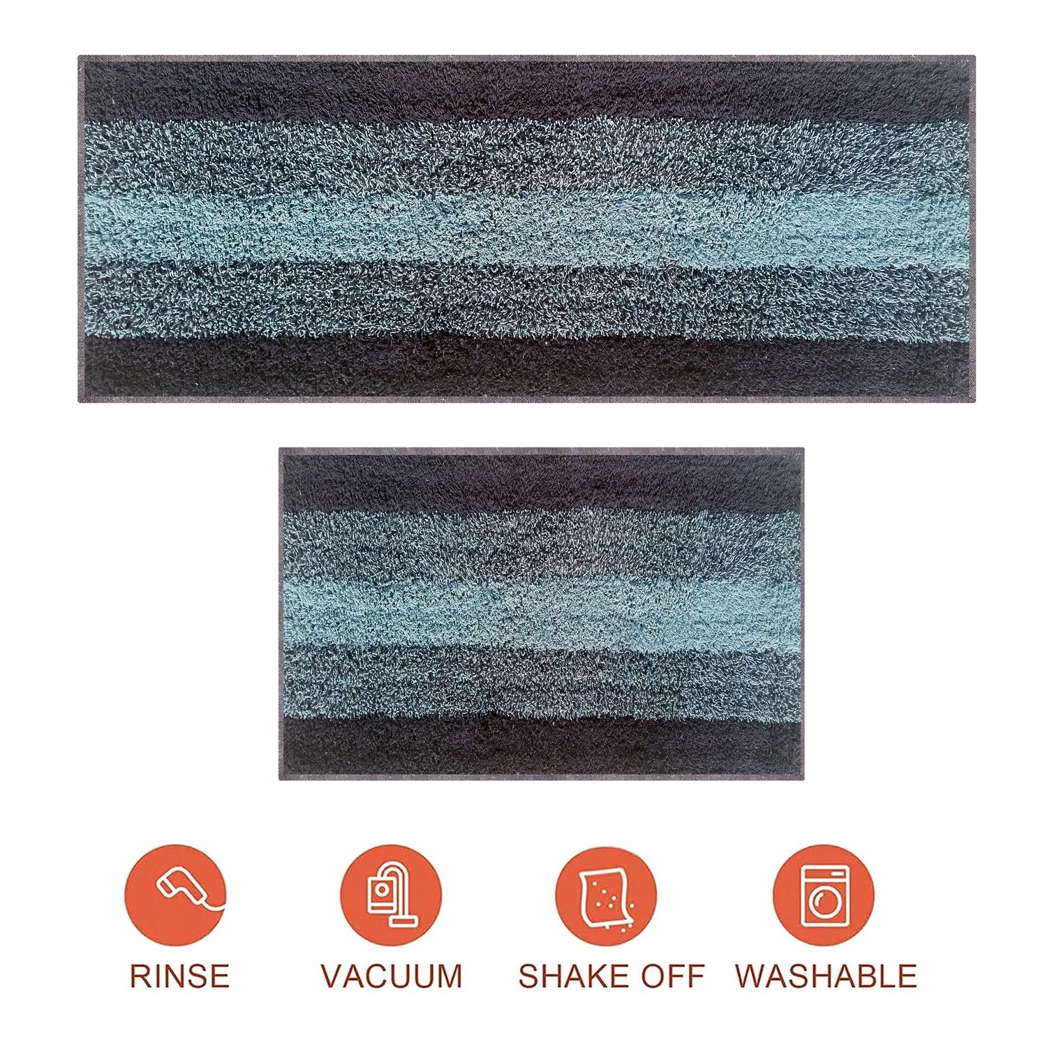 Strip Pattern Cotton Bathmat