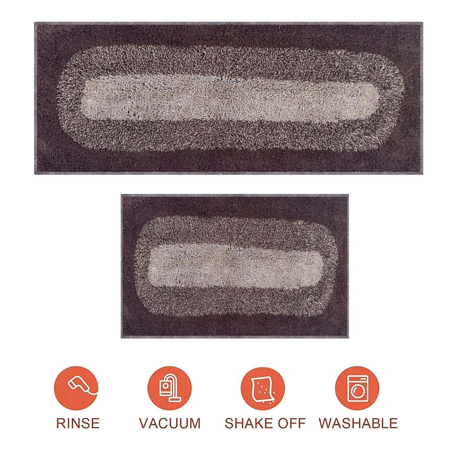 Round Pattern Cotton Bathmat