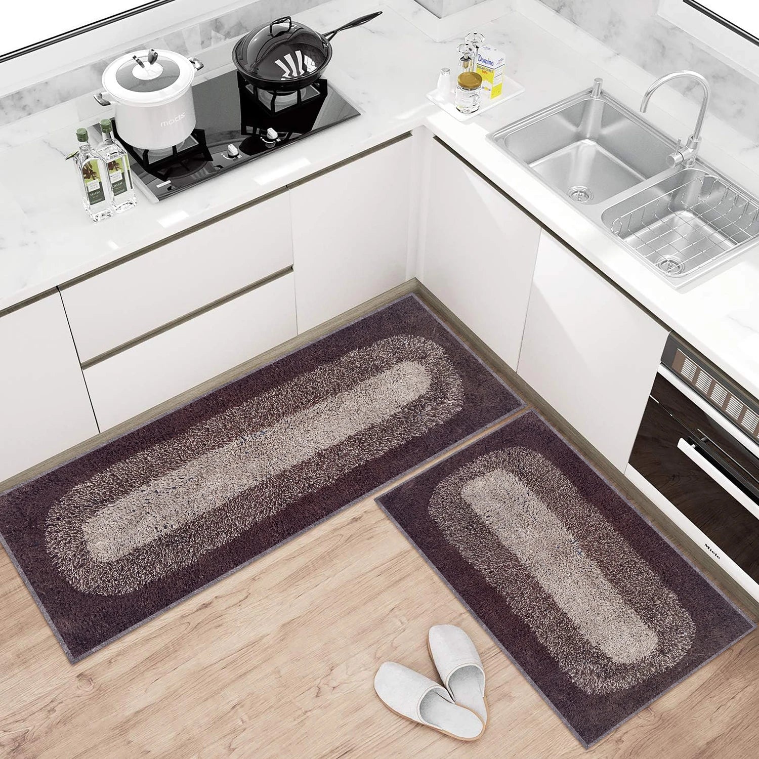 Round Pattern Cotton Bathmat