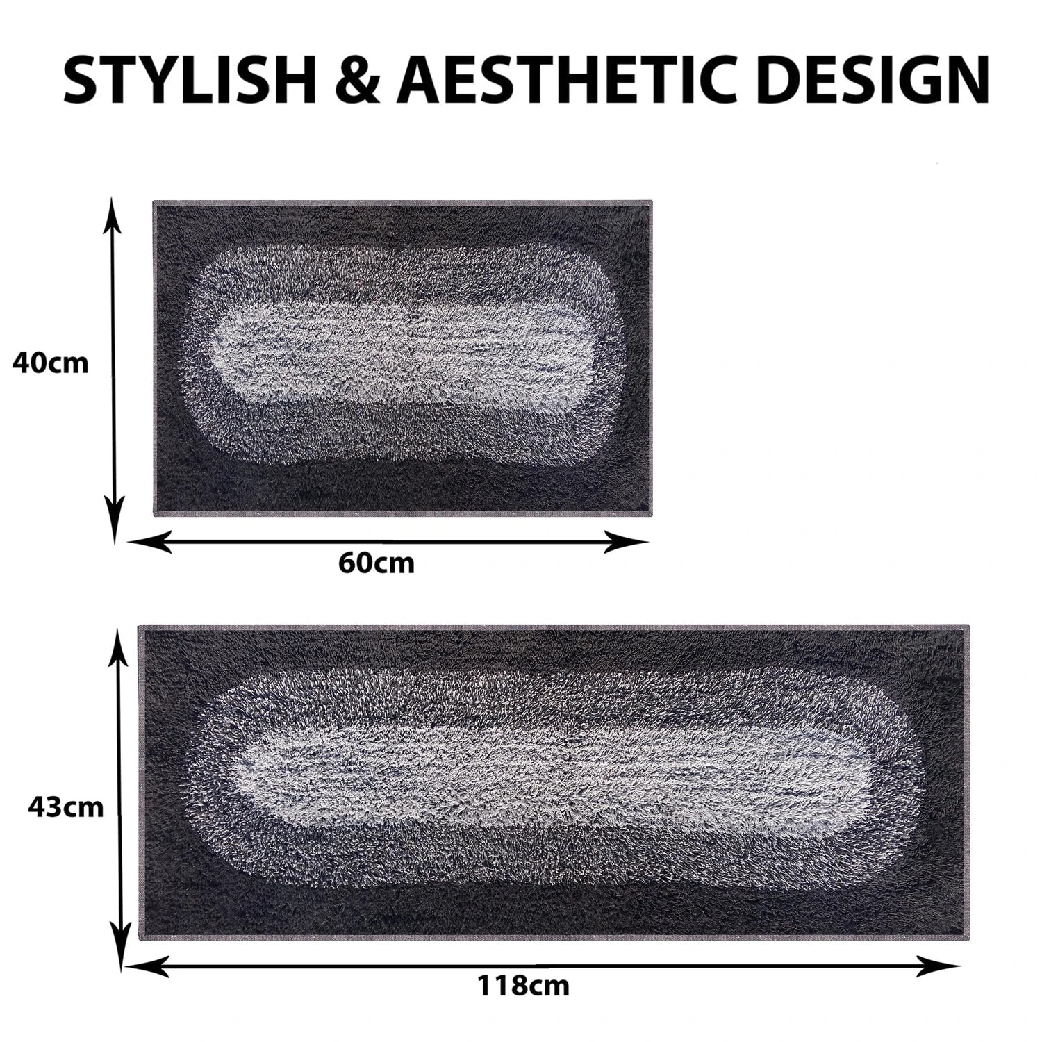 Round Pattern Cotton Bathmat