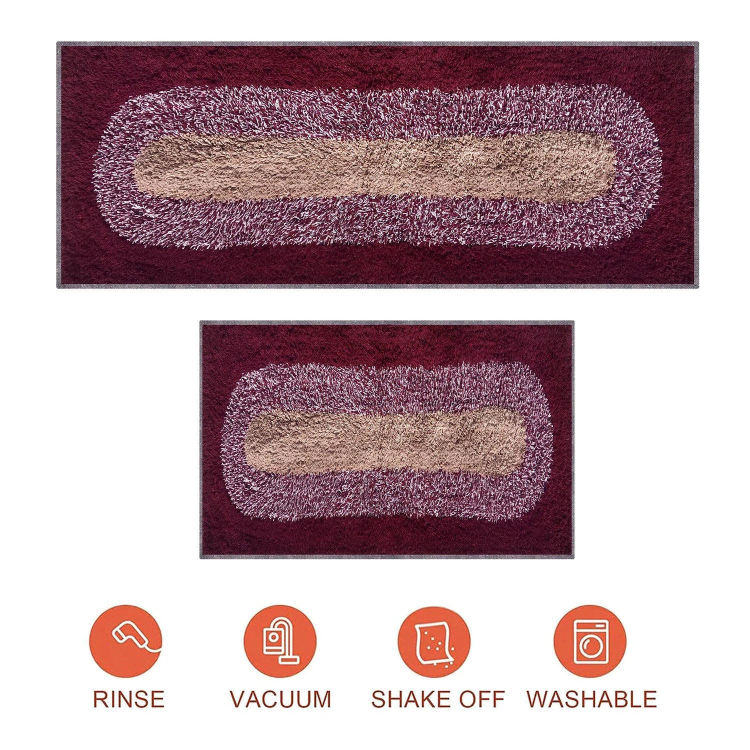 Round Pattern Cotton Bathmat