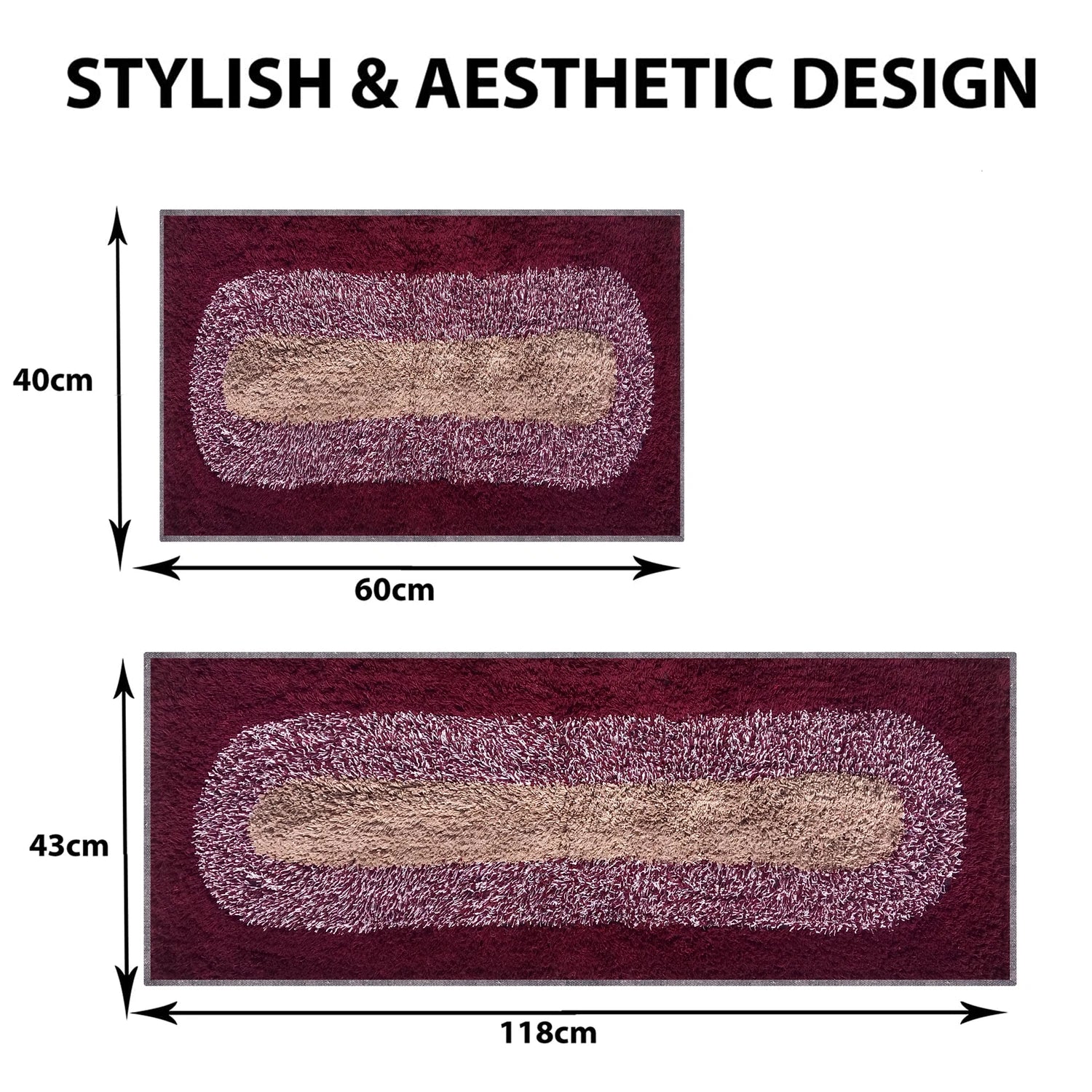 Round Pattern Cotton Bathmat