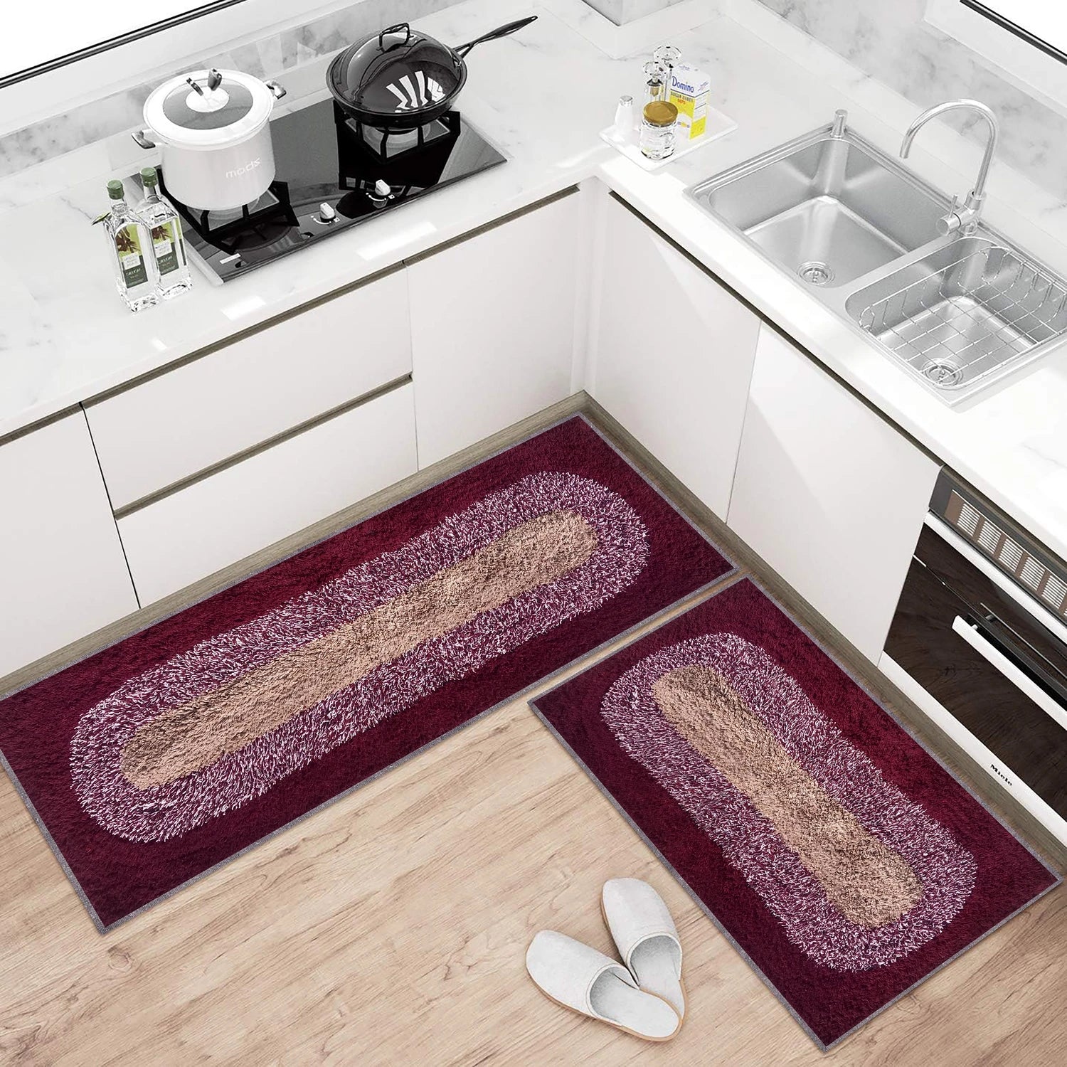 Round Pattern Cotton Bathmat