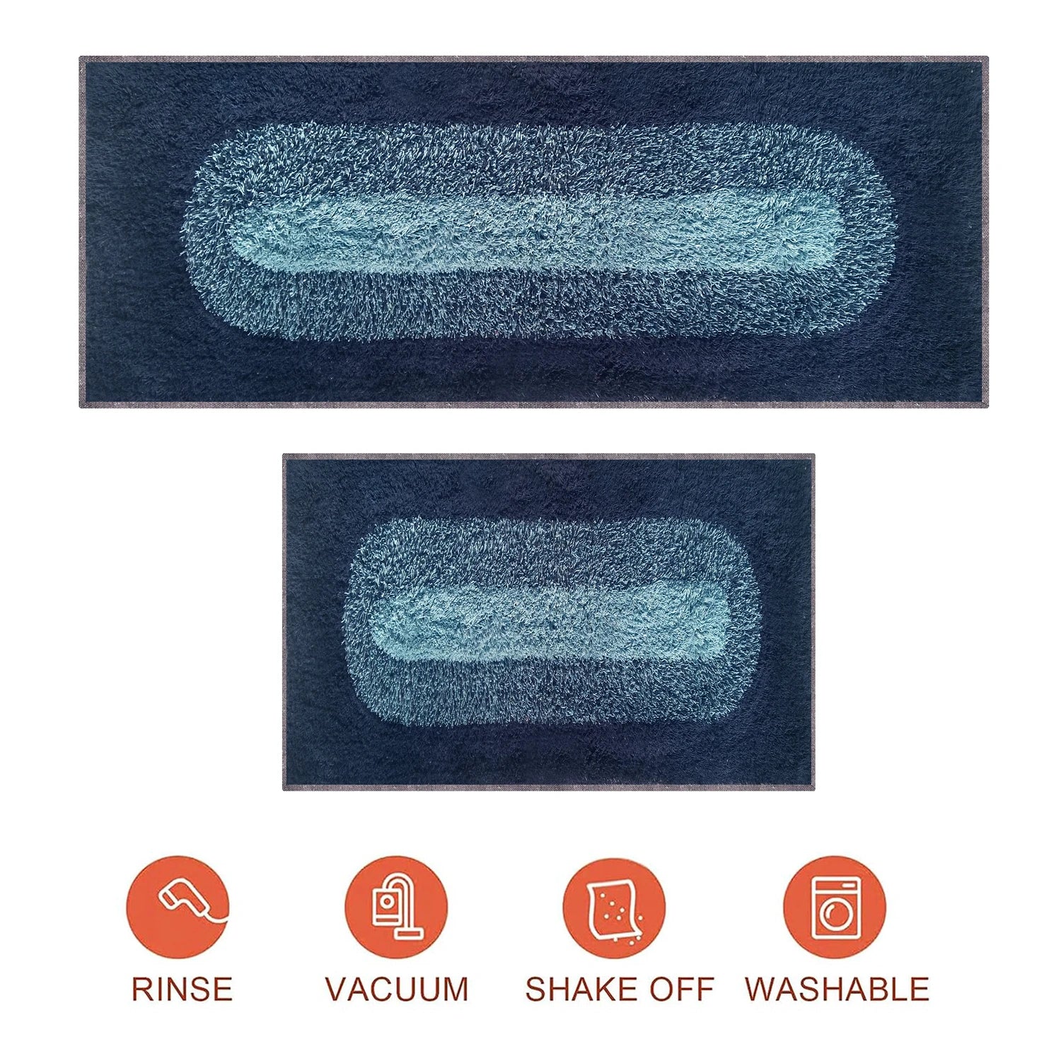 Round Pattern Cotton Bathmat