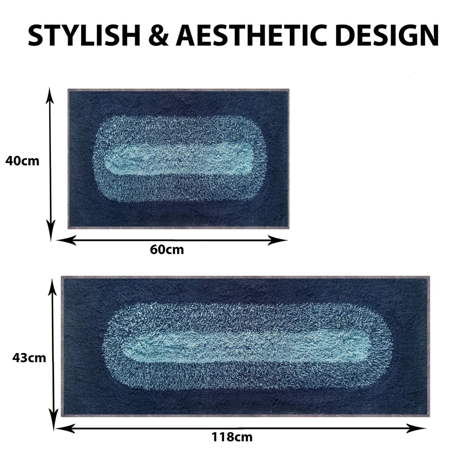 Round Pattern Cotton Bathmat