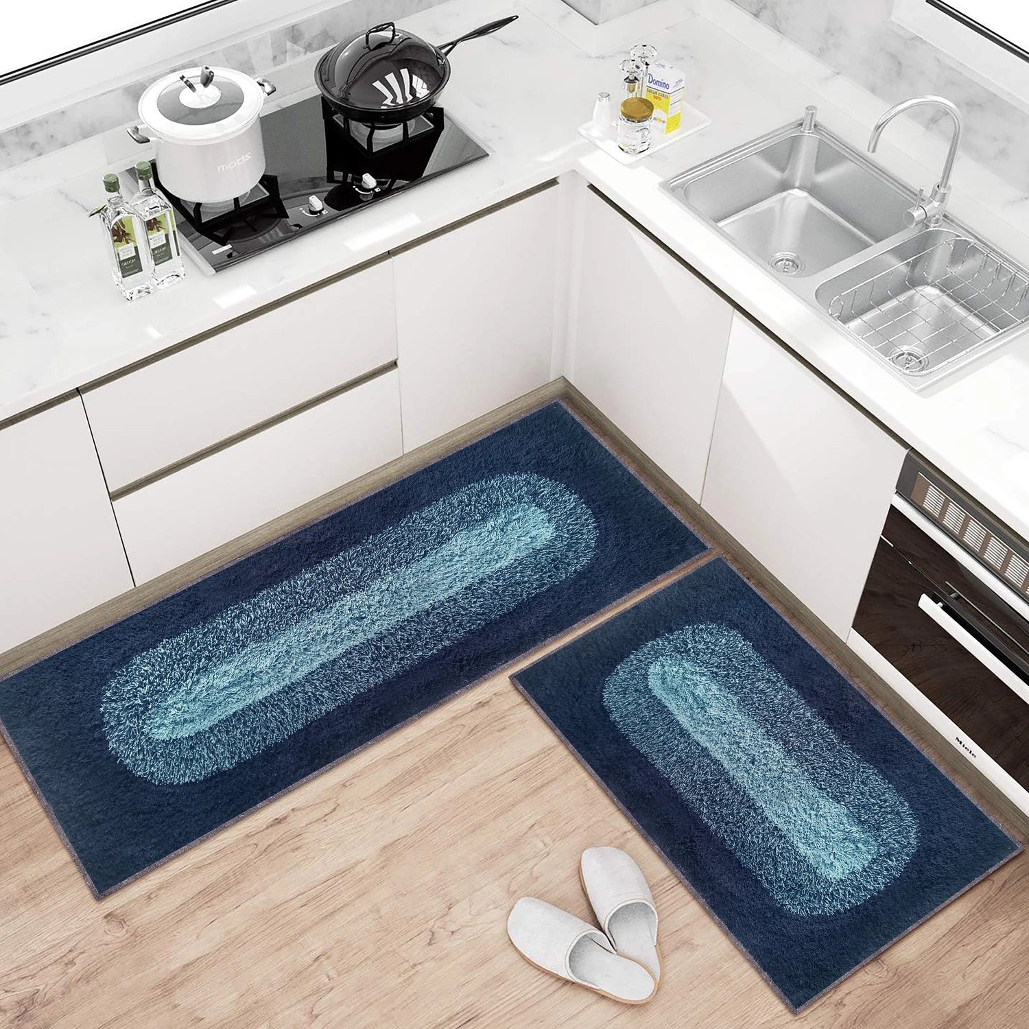 Round Pattern Cotton Bathmat