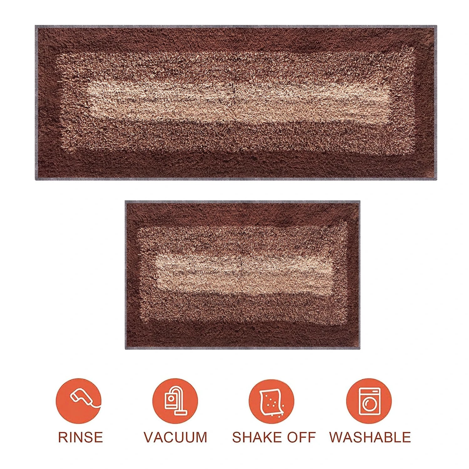 Race track pattern Cotton Bathmat