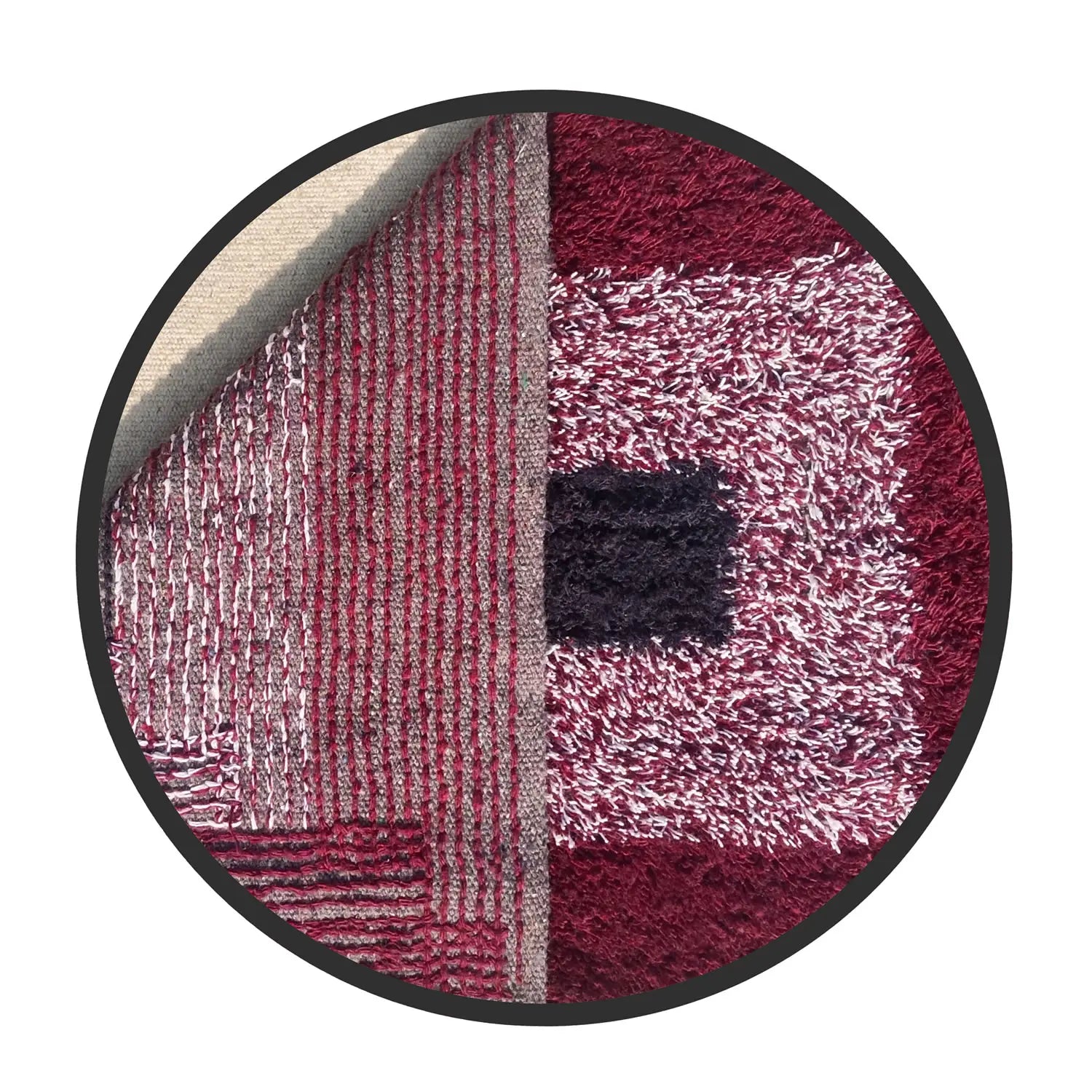 Race track pattern Cotton Bathmat