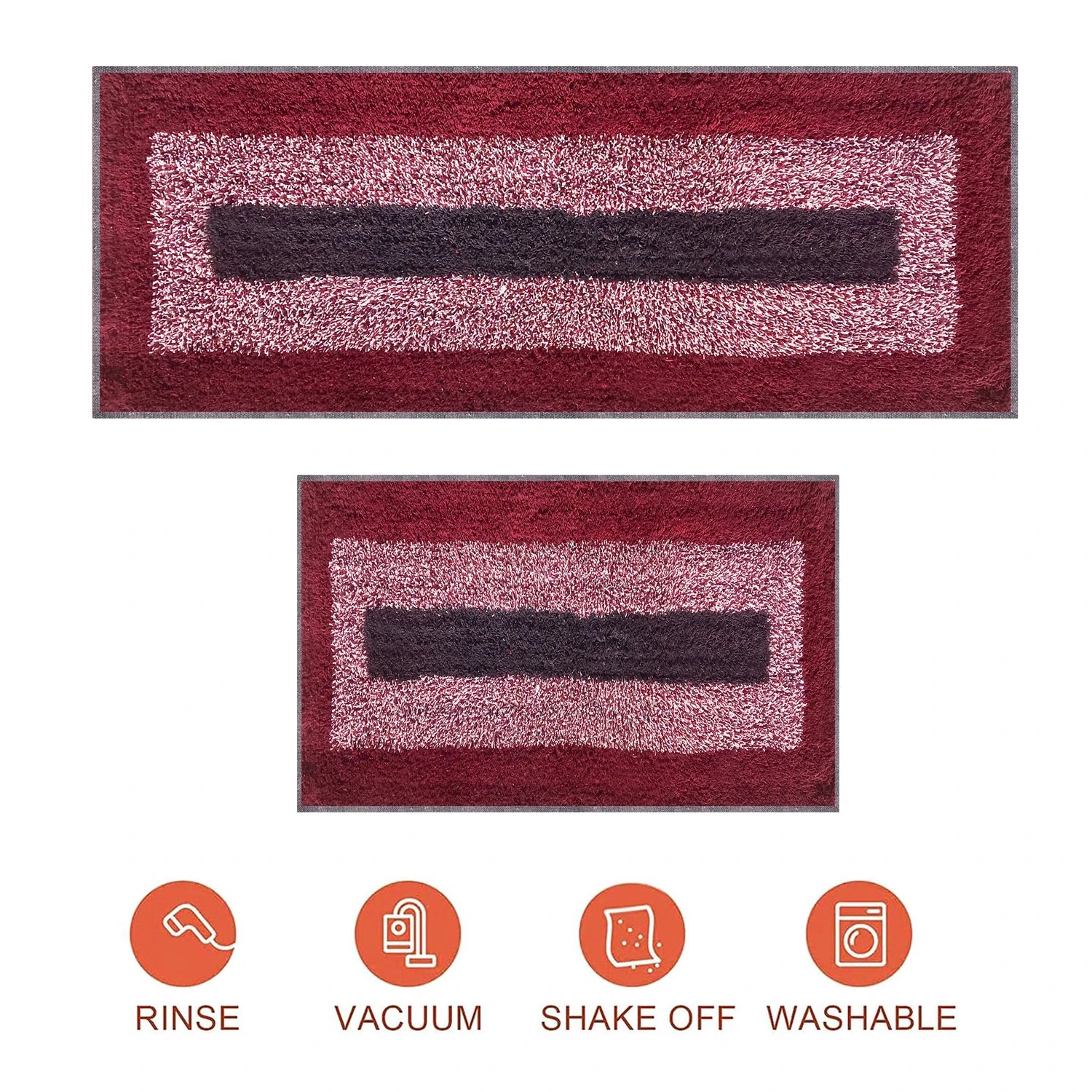 Race track pattern Cotton Bathmat