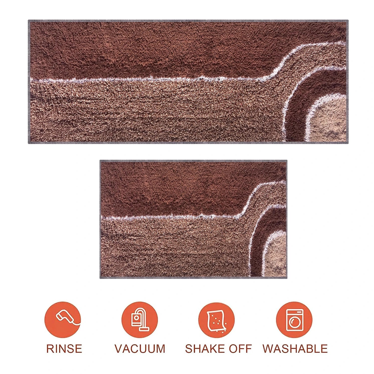 Wave Pattern Cotton Bathmat