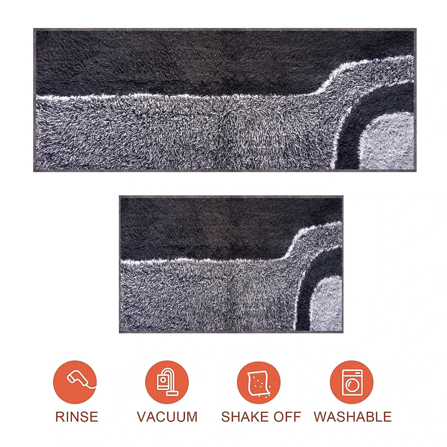 Wave Pattern Cotton Bathmat