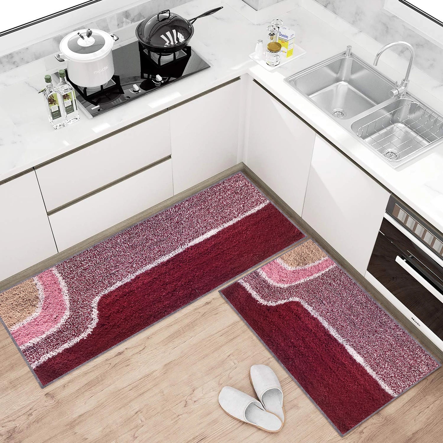 Wave Pattern Cotton Bathmat