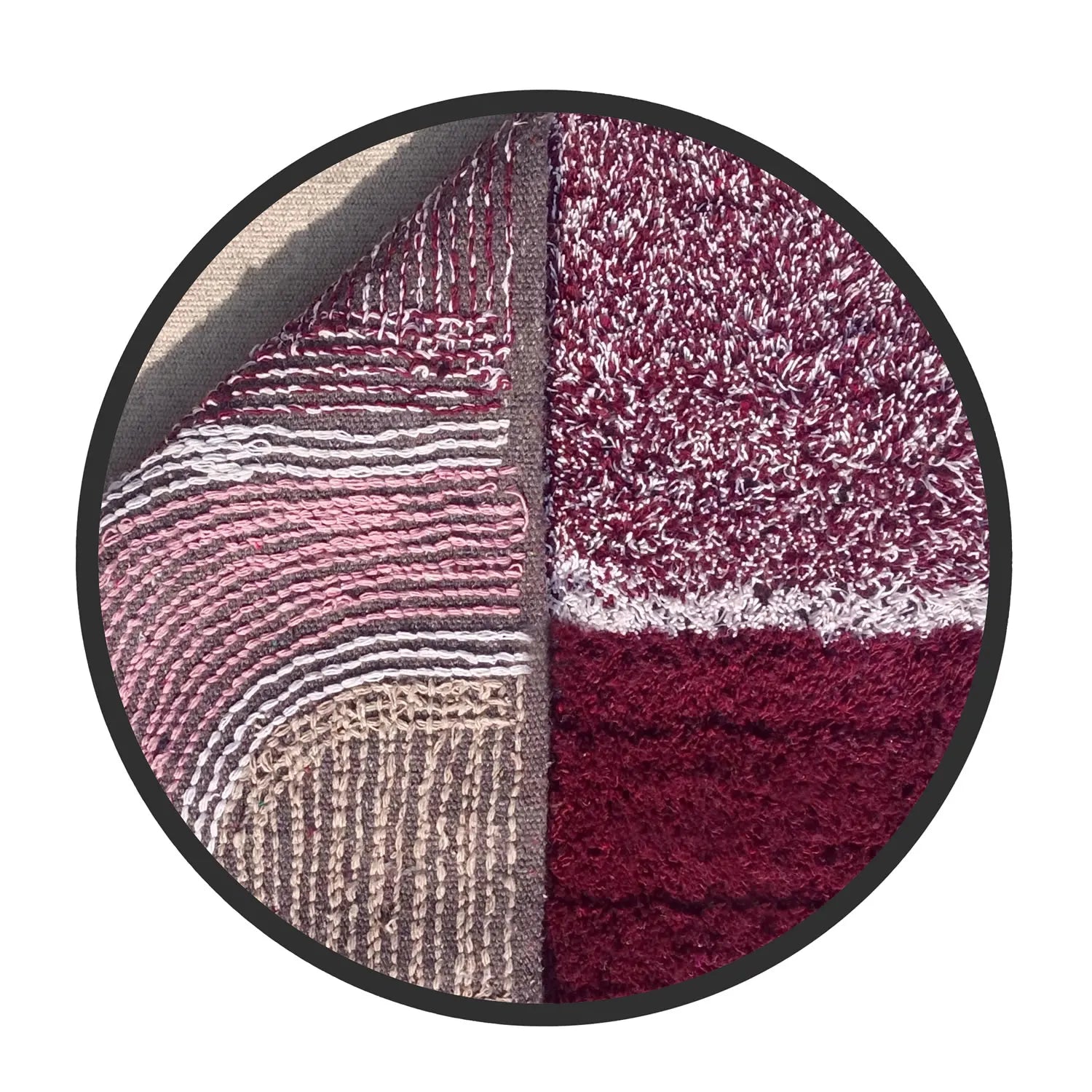 Wave Pattern Cotton Bathmat