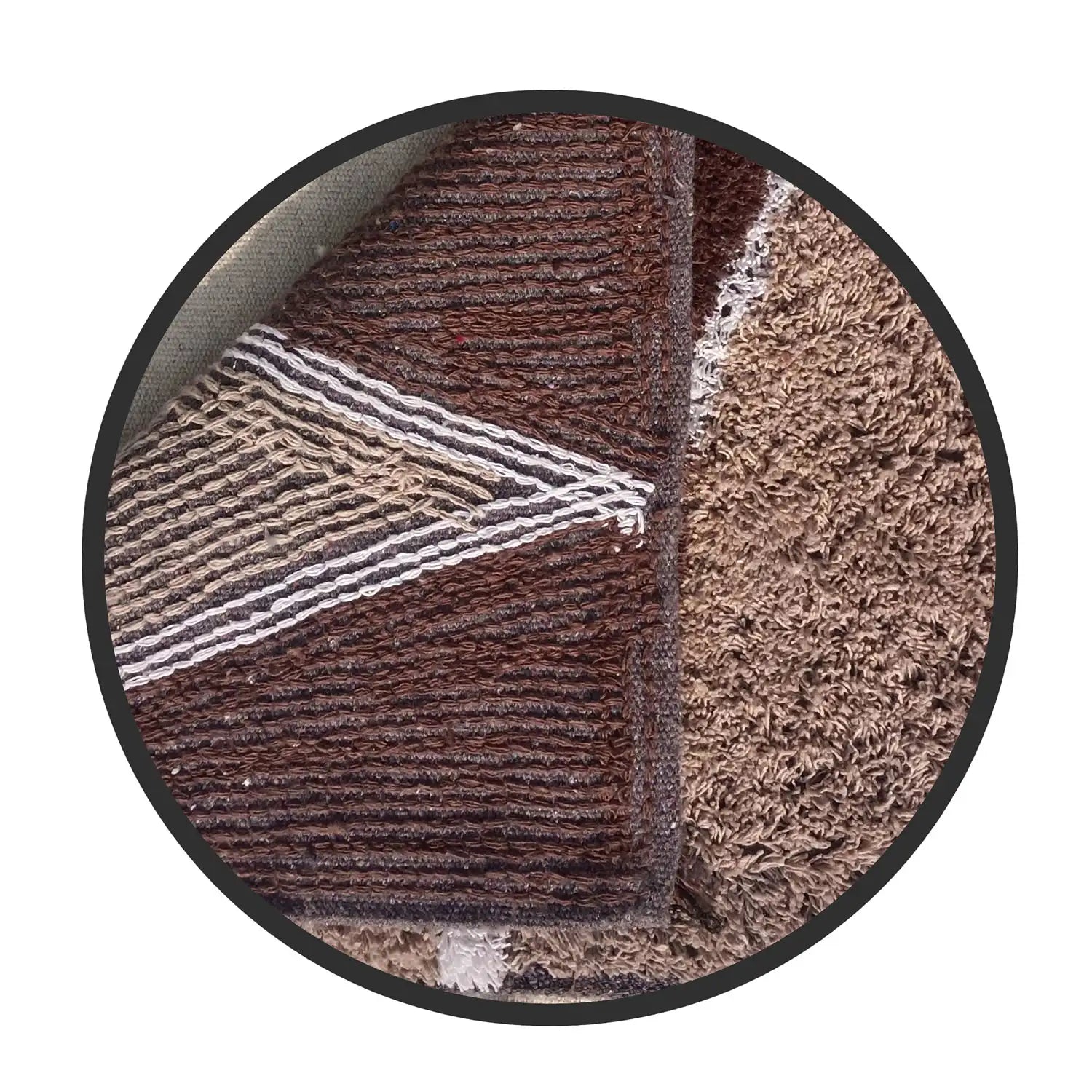 Zigzag Pattern Cotton Bathmat