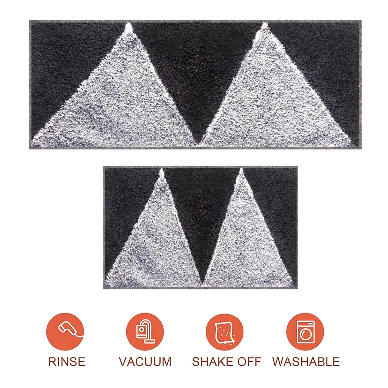 Zigzag Pattern Cotton Bathmat