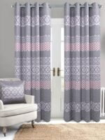 Quite Space Velvet Digital print Curtain