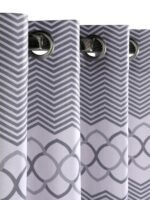 Quite Space Velvet Digital print Curtain