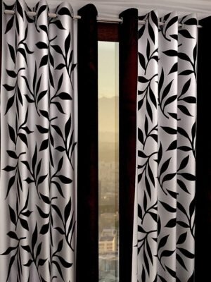 PW Eyelit Polyester 2 Piece Door Curtains