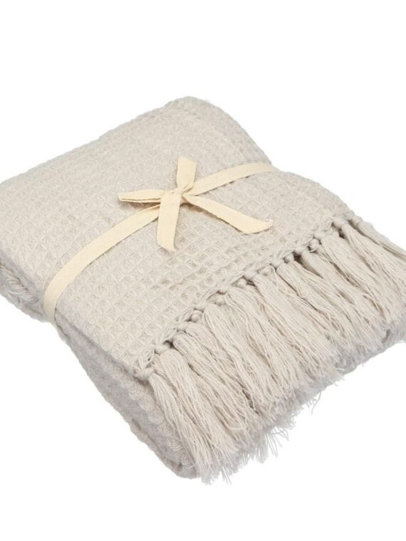 PW Soft Knitted Throw Blankets Bed Sofa Couch